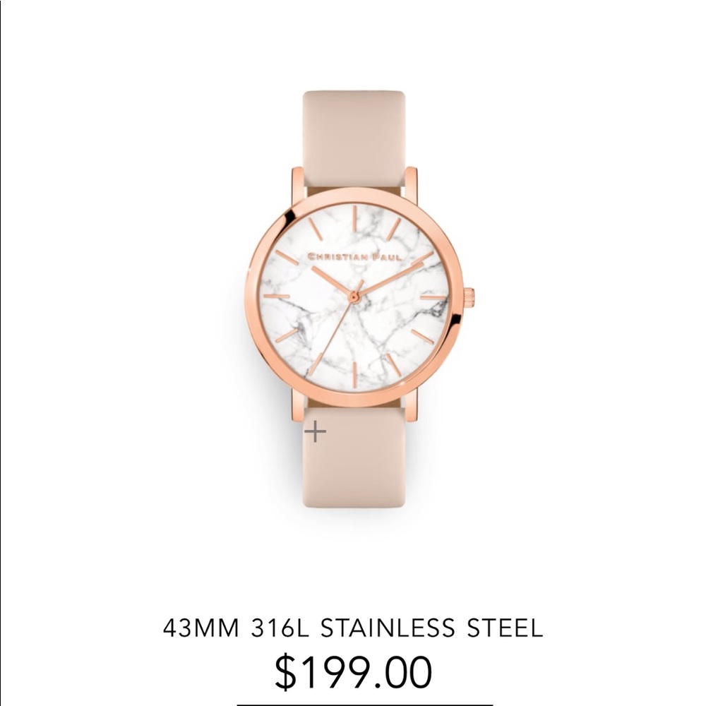 Christian Paul watch Bondi Marble Beach in peach.